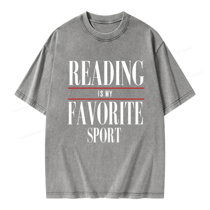 Pagewings Vintage Reading Sweatshirt, Booklover gift  Unisex Washed T-shirt