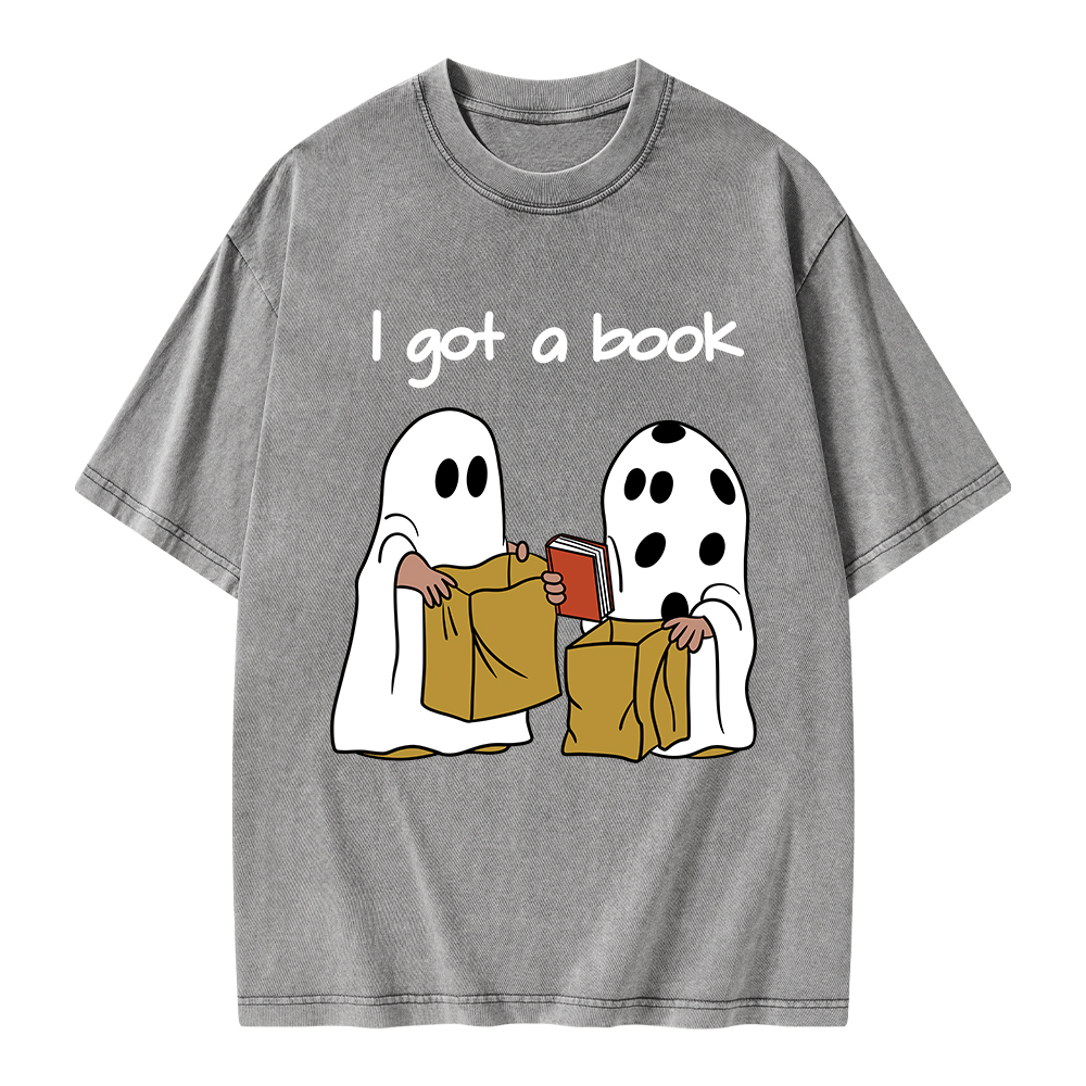Pagewings I Got A Book Unisex Washed T-shirt