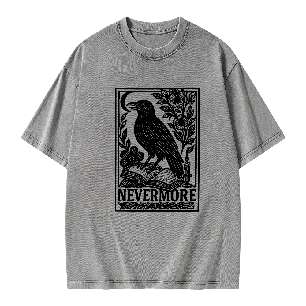 Pagewings Nevermore Unisex Washed T-shirt