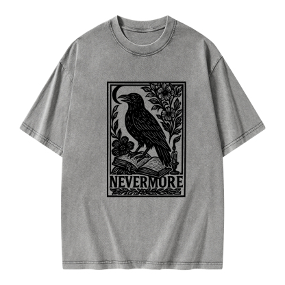 Pagewings Nevermore Unisex Washed T-shirt