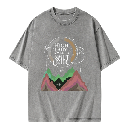 Pagewings High Lady of the Smut Court Unisex Washed T-shirt