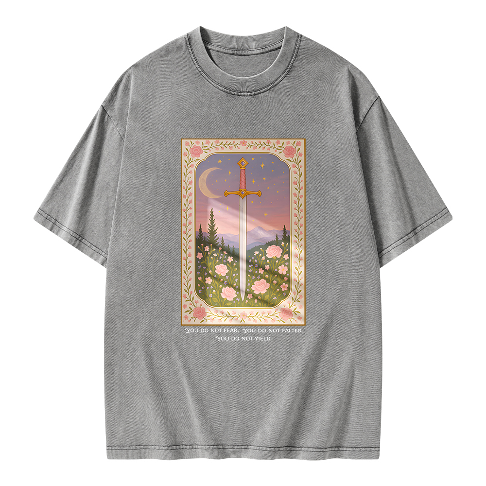 Pagewings You Do Not Fear Unisex Washed T-shirt