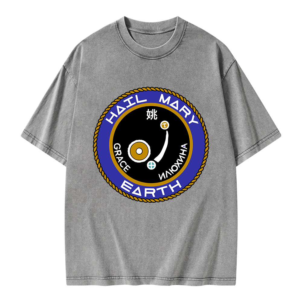 Pagewings Mission Patch Unisex Washed T-shirt