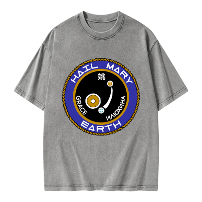 Pagewings Mission Patch Unisex Washed T-shirt