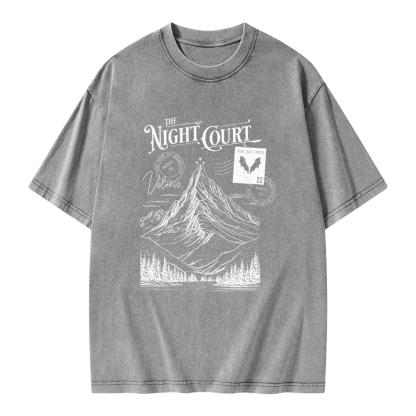 Pagewings The Night Court Unisex Washed T-shirt