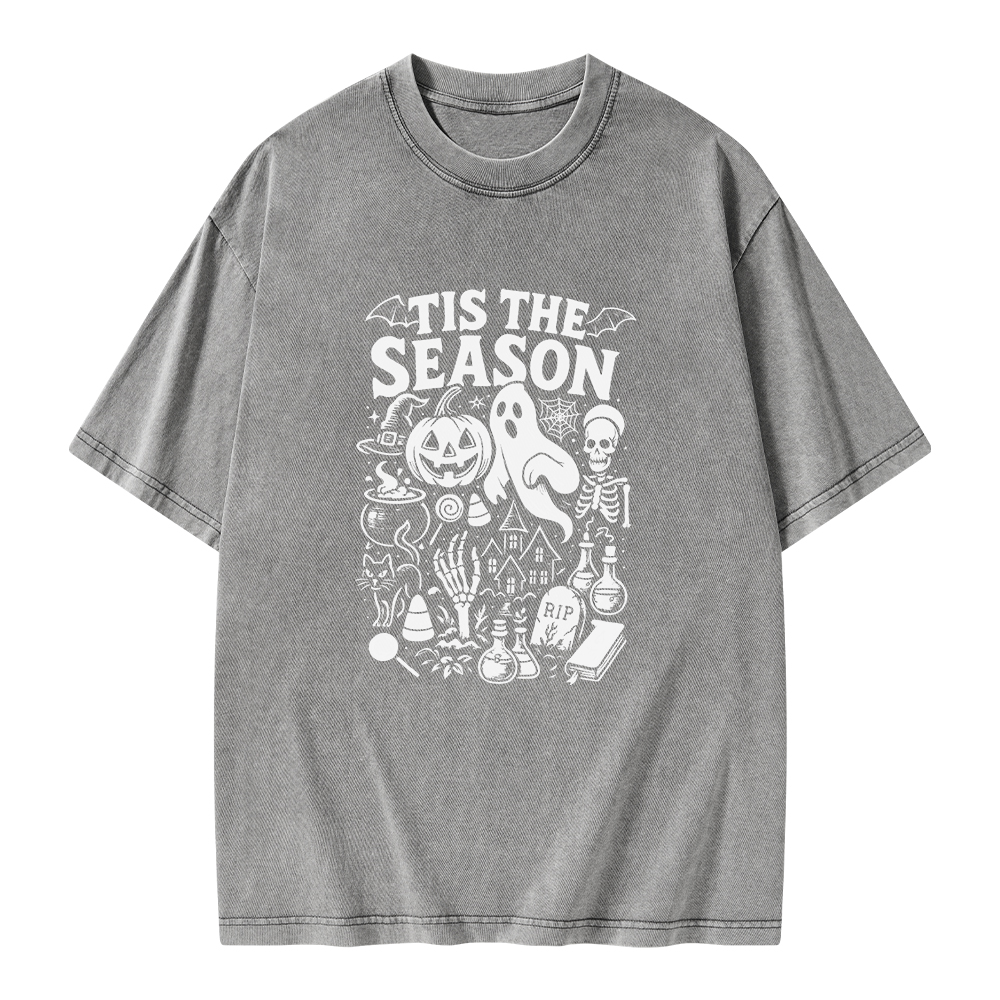 Pagewings Tis The Season Unisex Washed T-shirt