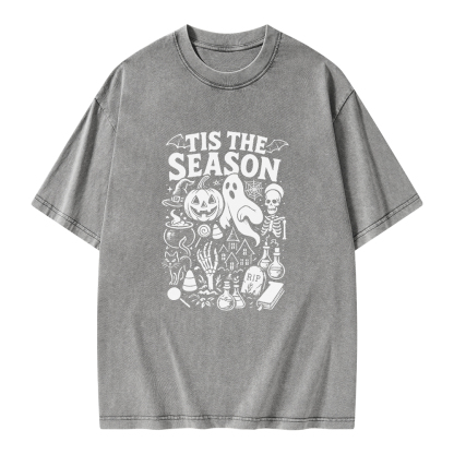 Pagewings Tis The Season Unisex Washed T-shirt