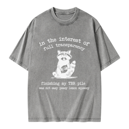 Pagewings Finishing My TBR Pile Was Not Easy Unisex Washed T-shirt