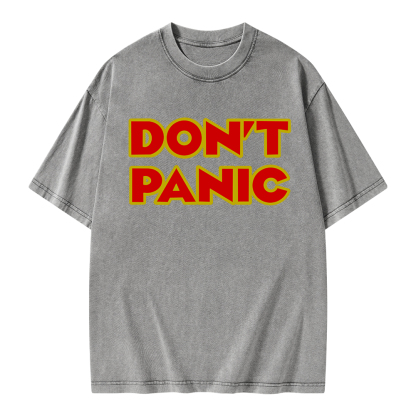Pagewings Don't Panic  Unisex Washed T-shirt