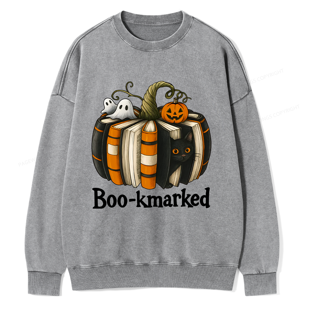 Pagewings Bookmarked Unisex Washed Sweatshirt