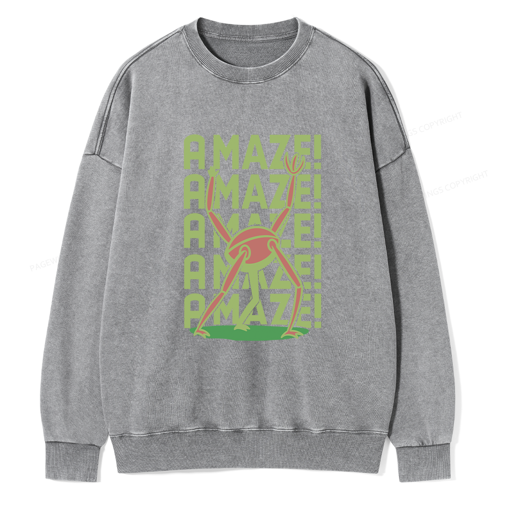 Pagewings Rocky Amaze Unisex Washed Sweatshirt