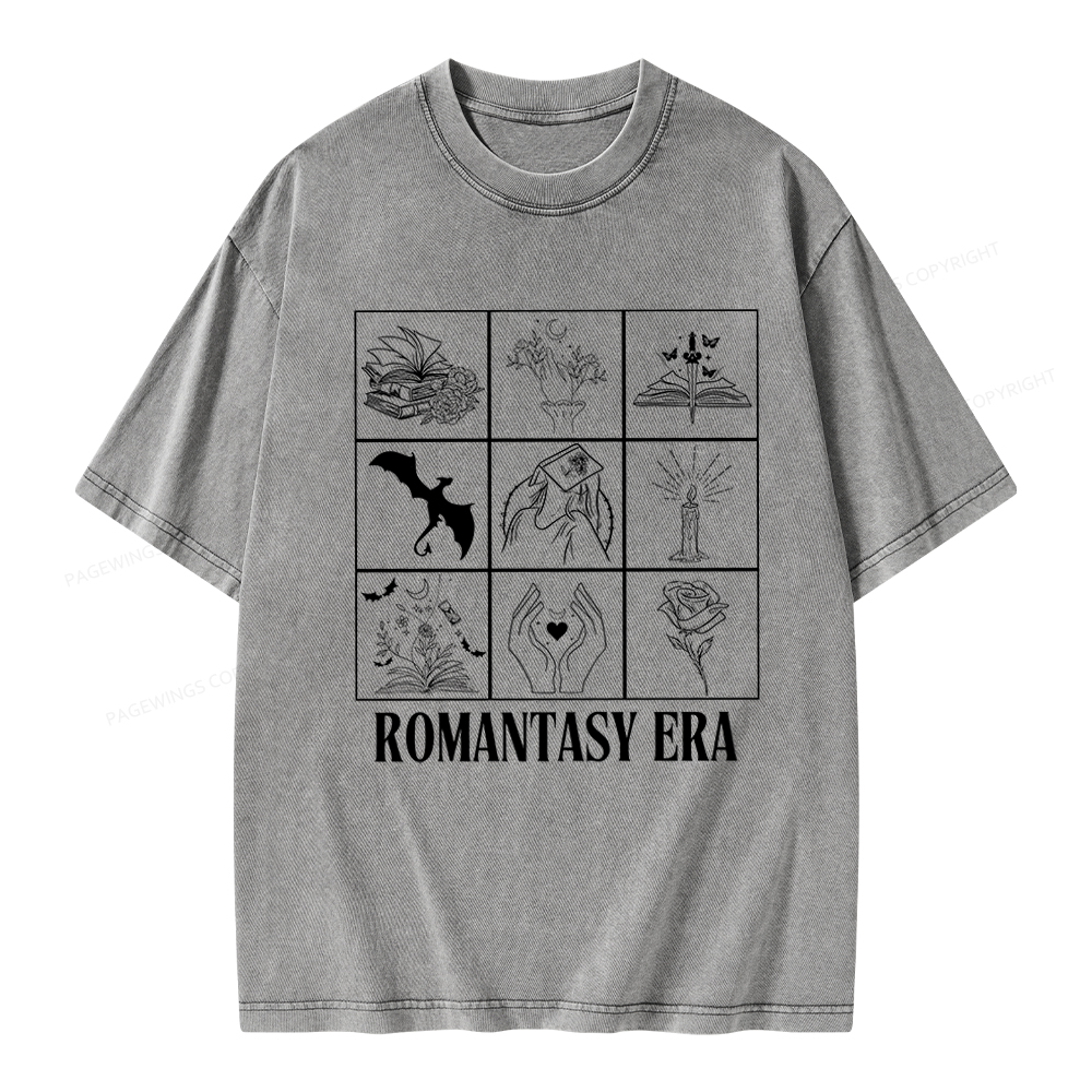 Pagewings Romantasy Era Book Shirt Comfort Colors t-shirt Unisex Washed T-shirt