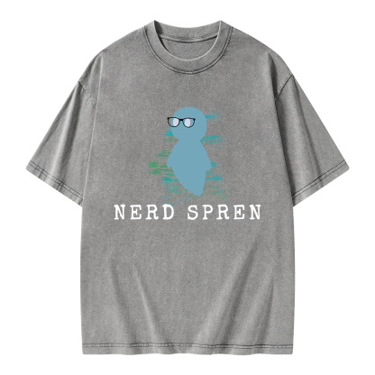 Pagewings Nerd Spren Unisex Washed T-shirt