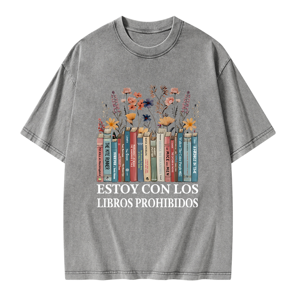 Pagewings I'm With The Banned Unisex Washed T-shirt