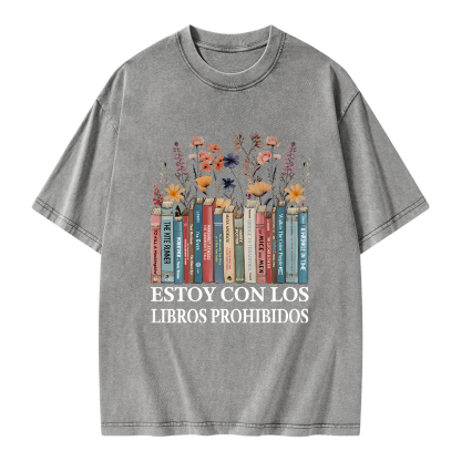 Pagewings I'm With The Banned Unisex Washed T-shirt