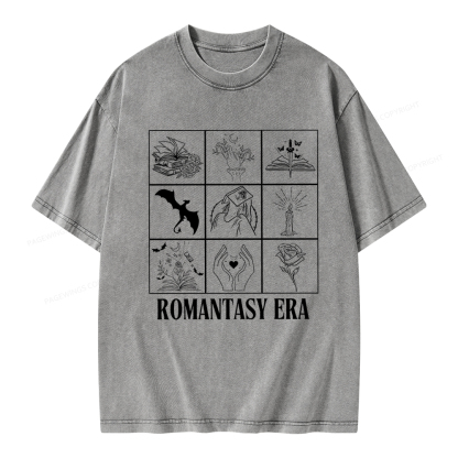 Pagewings Romantasy Era Book Shirt Comfort Colors t-shirt Unisex Washed T-shirt