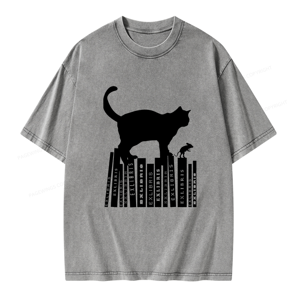 Pagewings Bookplate Creative T-shirt Unisex Washed T-shirt