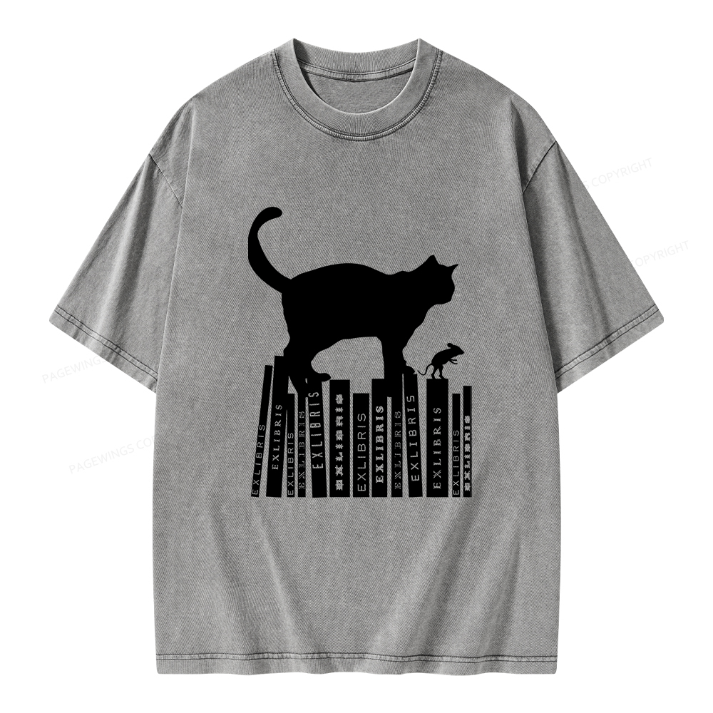 Pagewings Bookplate Creative T-shirt Unisex Washed T-shirt