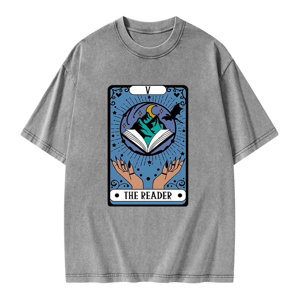 Pagewings The Reader Unisex Washed T-shirt