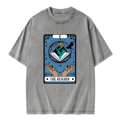 Pagewings The Reader Unisex Washed T-shirt