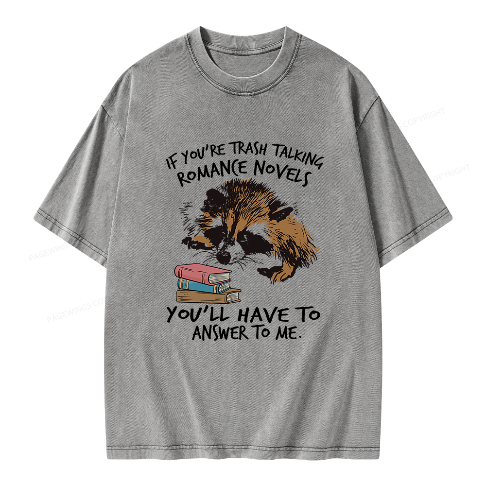 Pagewings Talking Ronan E Novels Unisex Washed T-shirt