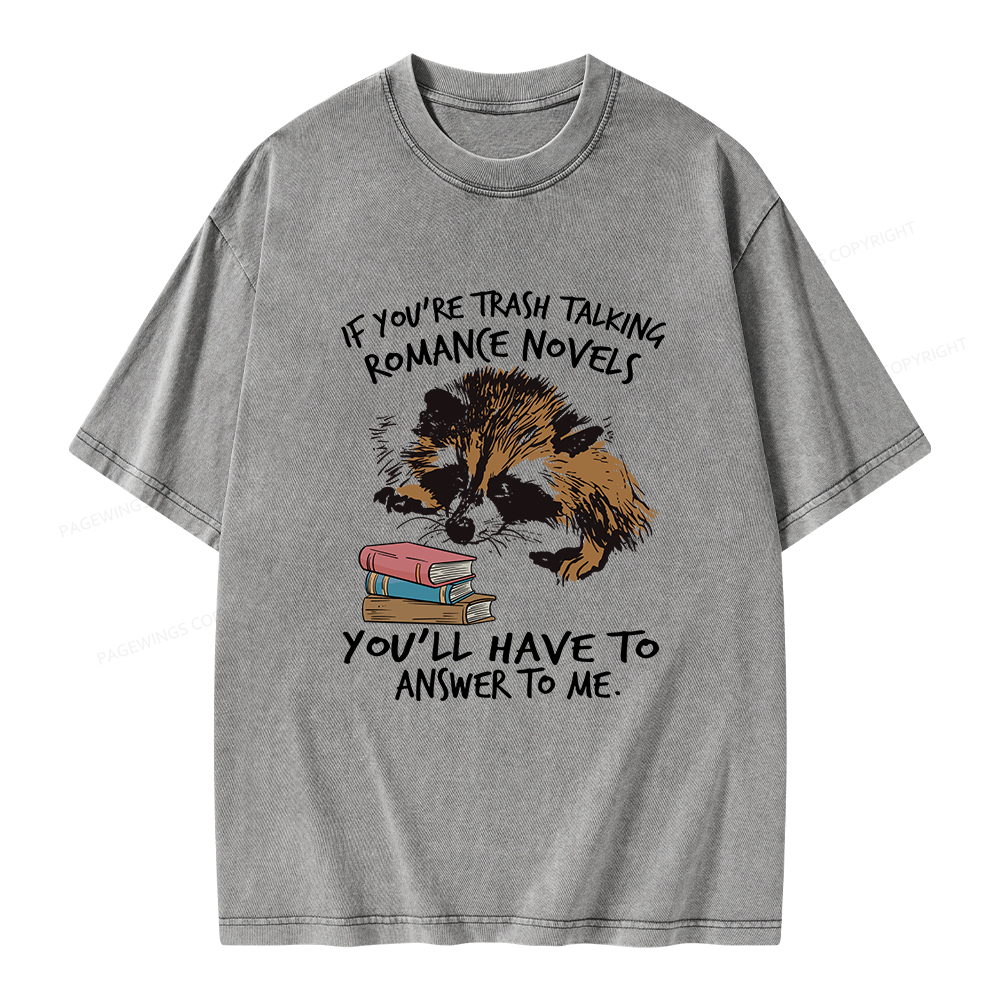 Pagewings Talking Ronan E Novels Unisex Washed T-shirt