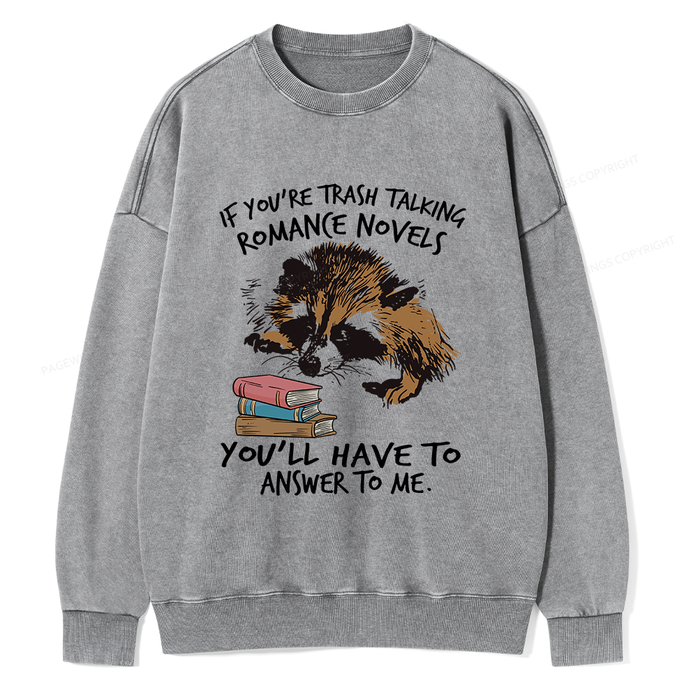 Pagewings Talking Ronan E Novels Unisex Washed Sweatshirt