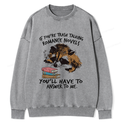 Pagewings Talking Ronan E Novels Unisex Washed Sweatshirt