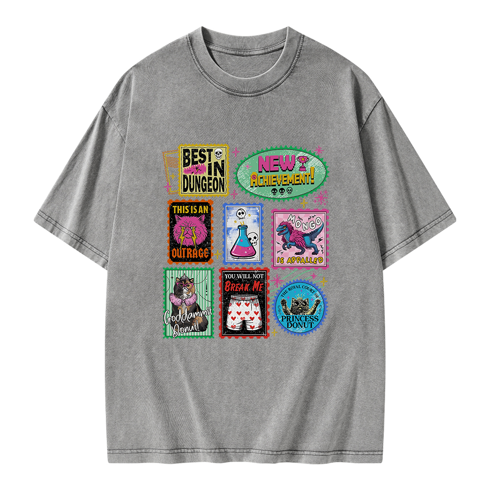 Pagewings New Achievement Unisex Washed T-shirt