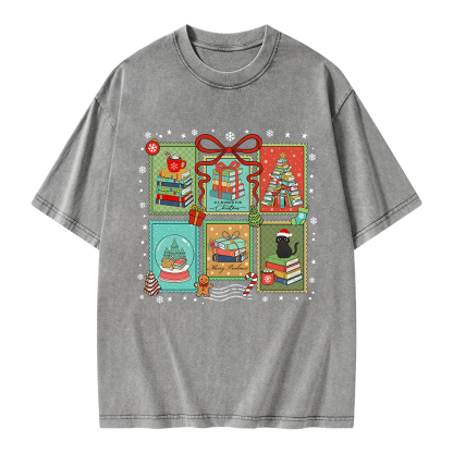 Pagewings Seasons Readings Unisex Washed T-shirt