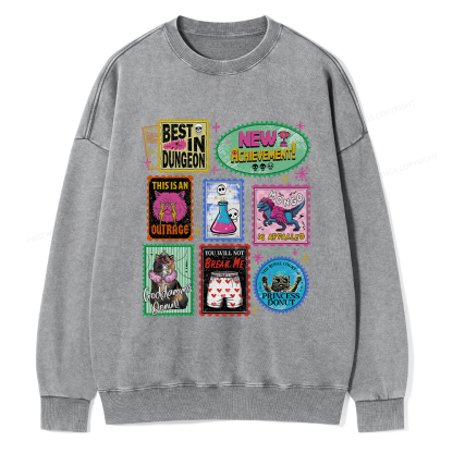 Pagewings New Achievement Unisex Washed Sweatshirt