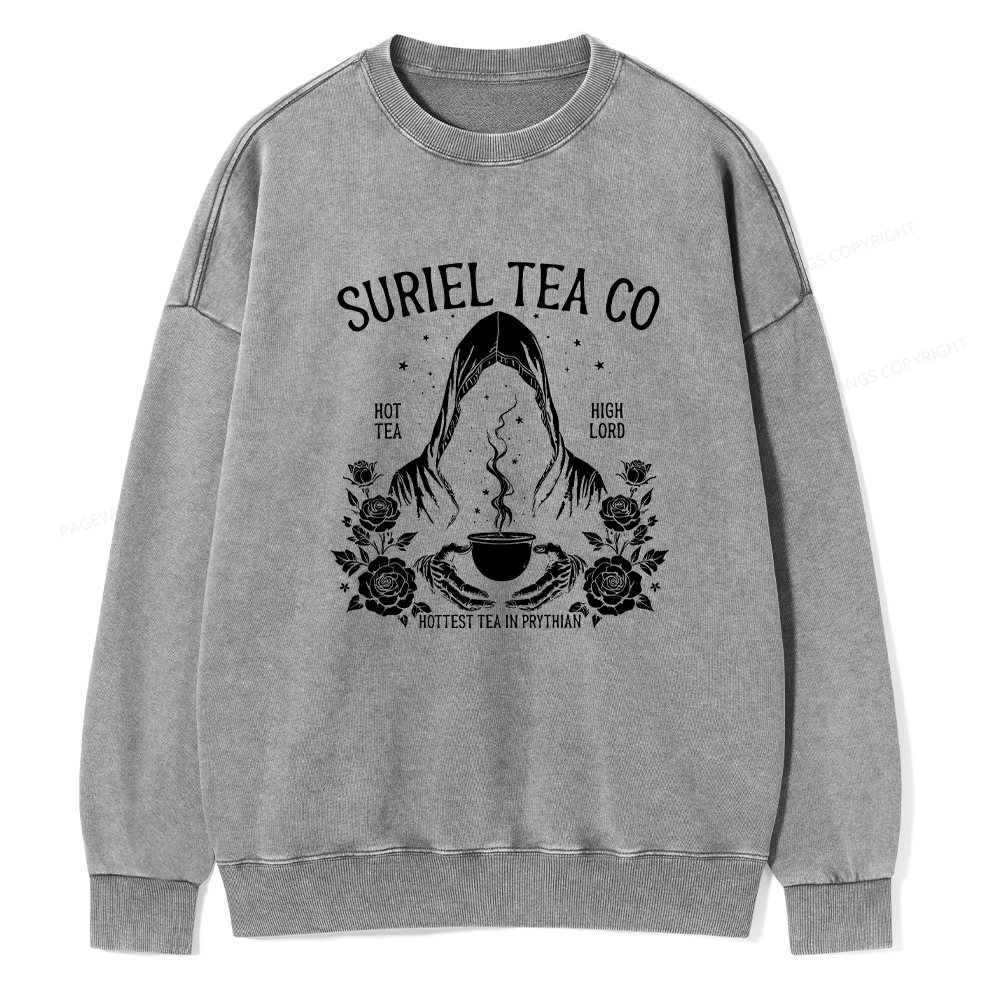 Pagewings Suriel Tea Co Unisex Washed Sweatshirt