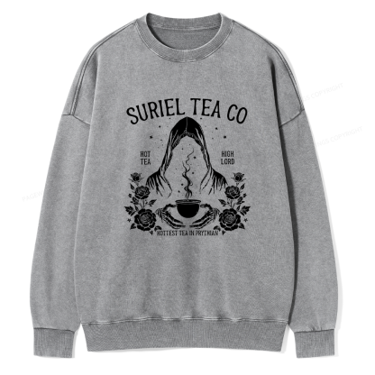 Pagewings Suriel Tea Co Unisex Washed Sweatshirt