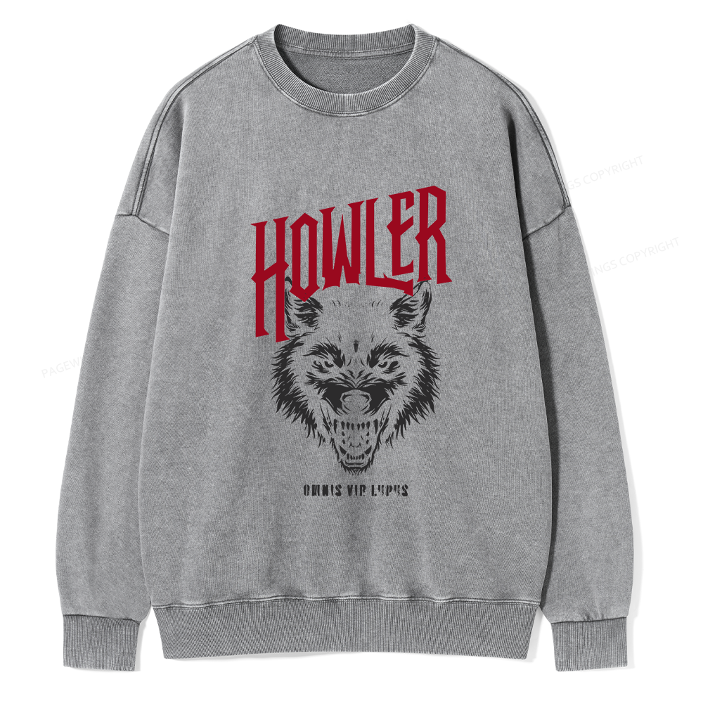 Pagewings Howler Unisex Washed Sweatshirt