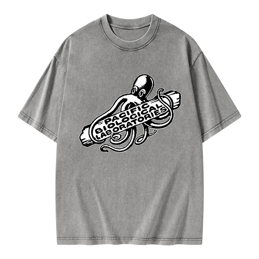 Pagewings Pacific Biological Laboratories Unisex Washed T-shirt