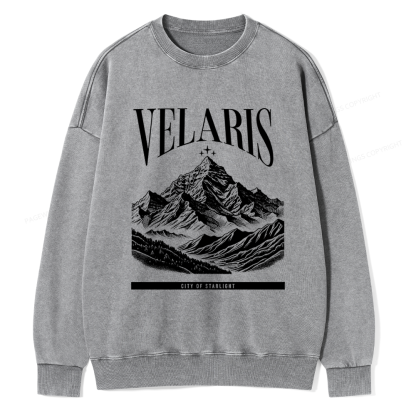 Pagewings Velaris Acotar Unisex Washed Sweatshirt