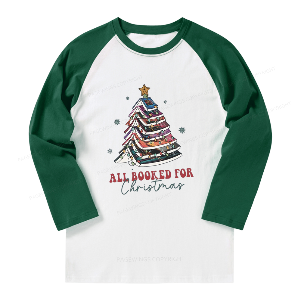 Pagewings Throne of Glass Christmas  Long Sleeve Raglan T-shirt