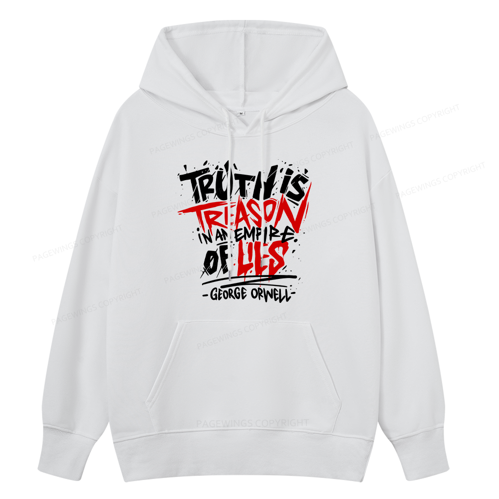 Pagewings Truth Is Treason In An Empire Of Lies Unisex Classic Hoodie