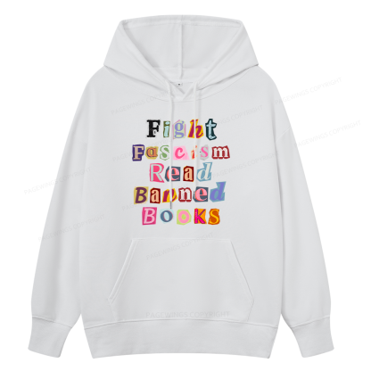 Pagewings Fight Fascism Read Books Unisex Classic Hoodie