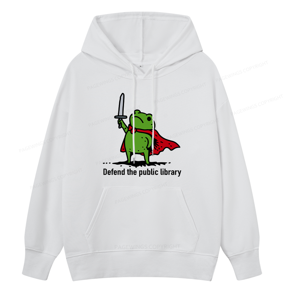 Pagewings Defend The Public Library Unisex Classic Hoodie