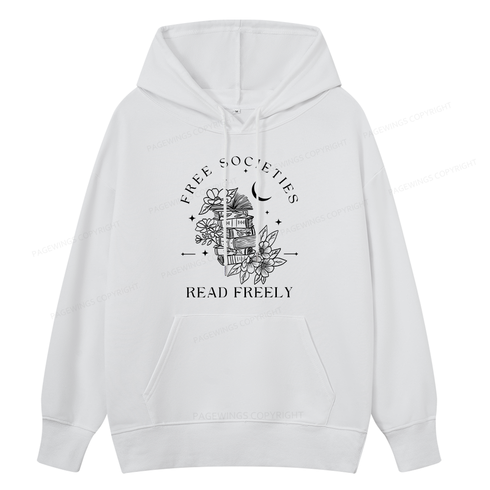Pagewings Free Societies Read Freely Unisex Classic Hoodie