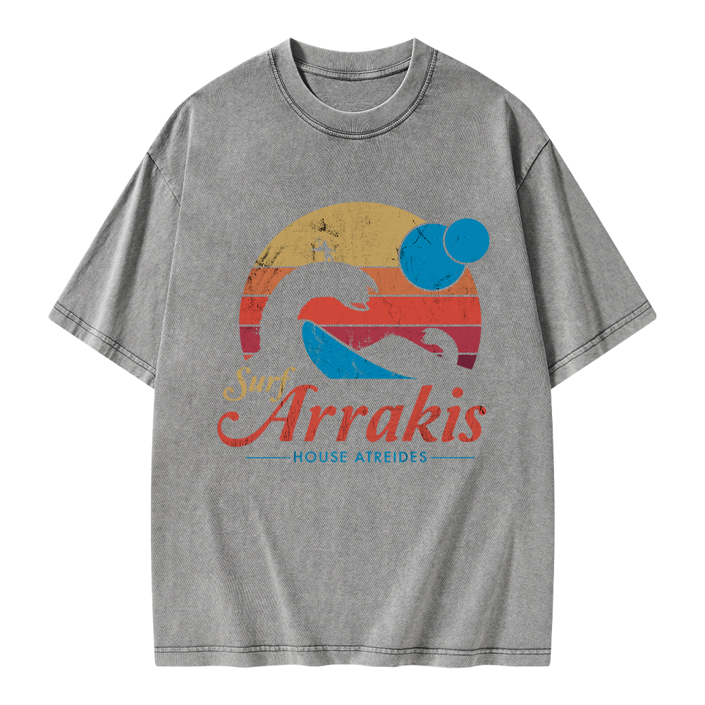 Pagewings Visit Arrakis Unisex Washed T-shirt