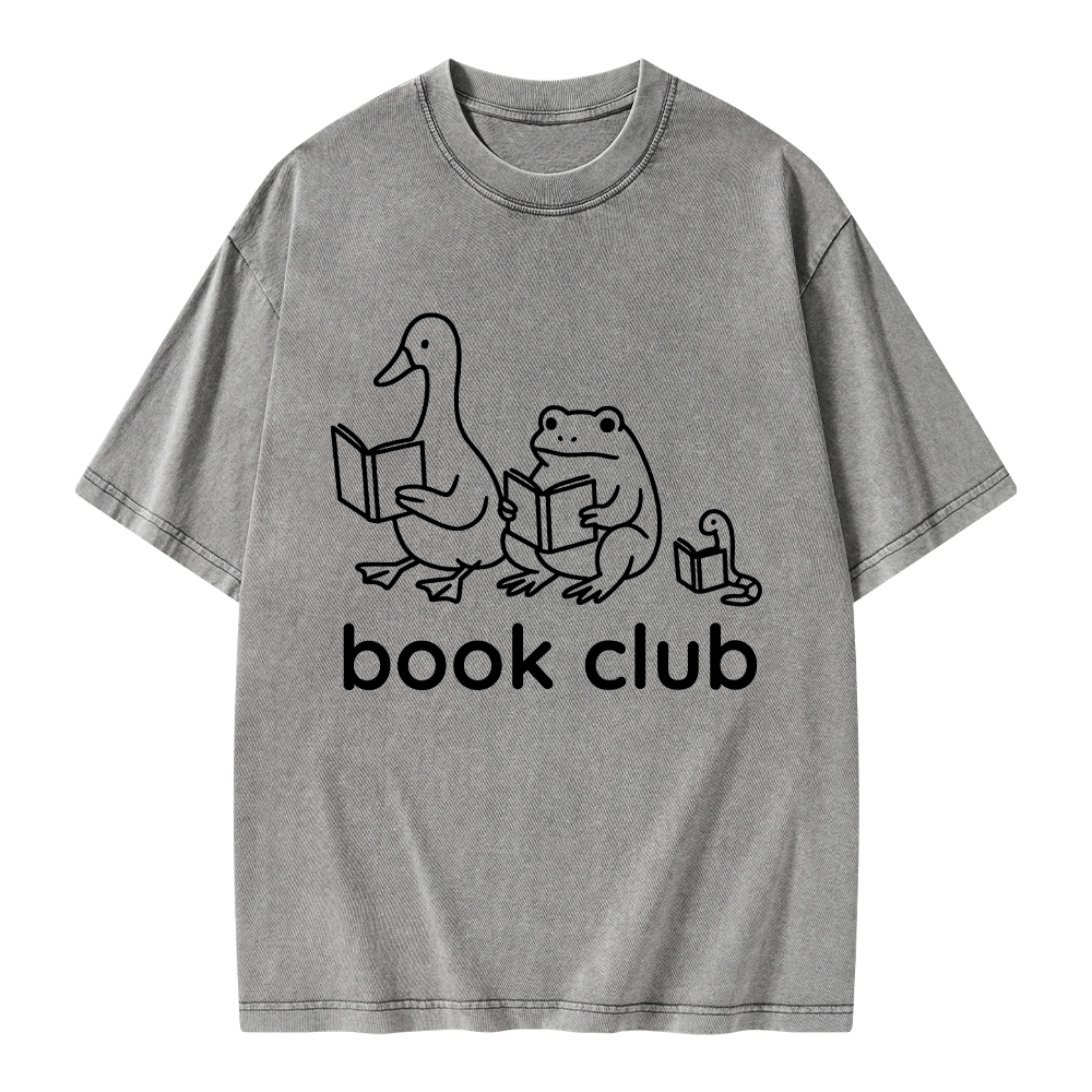 Pagewings Silly Goose Book Club Unisex Washed T-shirt