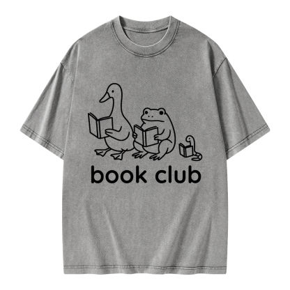 Pagewings Silly Goose Book Club Unisex Washed T-shirt