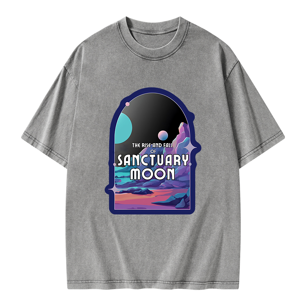 Pagewings Sanctuary Moon Unisex Washed T-shirt