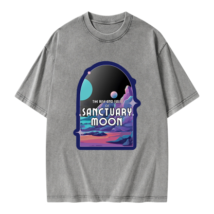 Pagewings Sanctuary Moon Unisex Washed T-shirt
