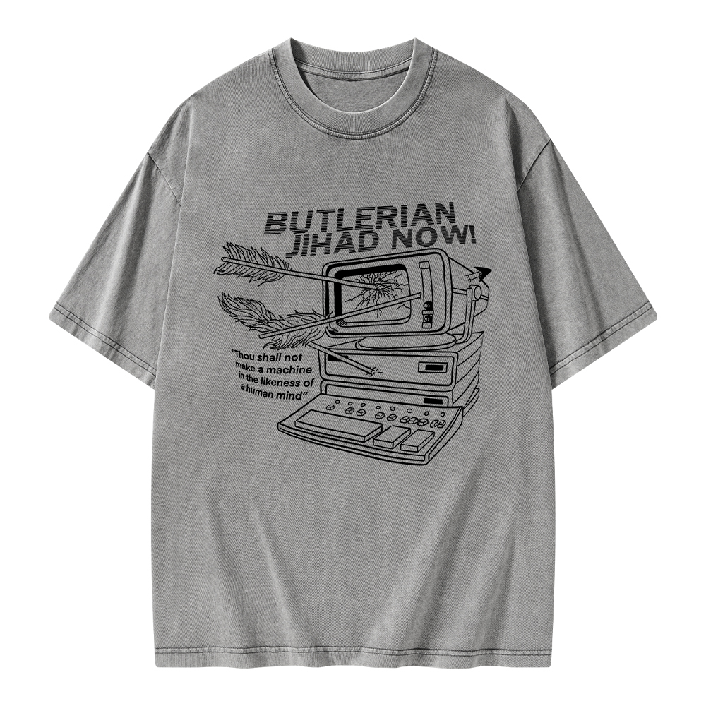 Pagewings Butlerian Jihad Now Unisex Washed T-shirt