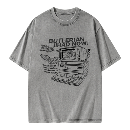 Pagewings Butlerian Jihad Now Unisex Washed T-shirt