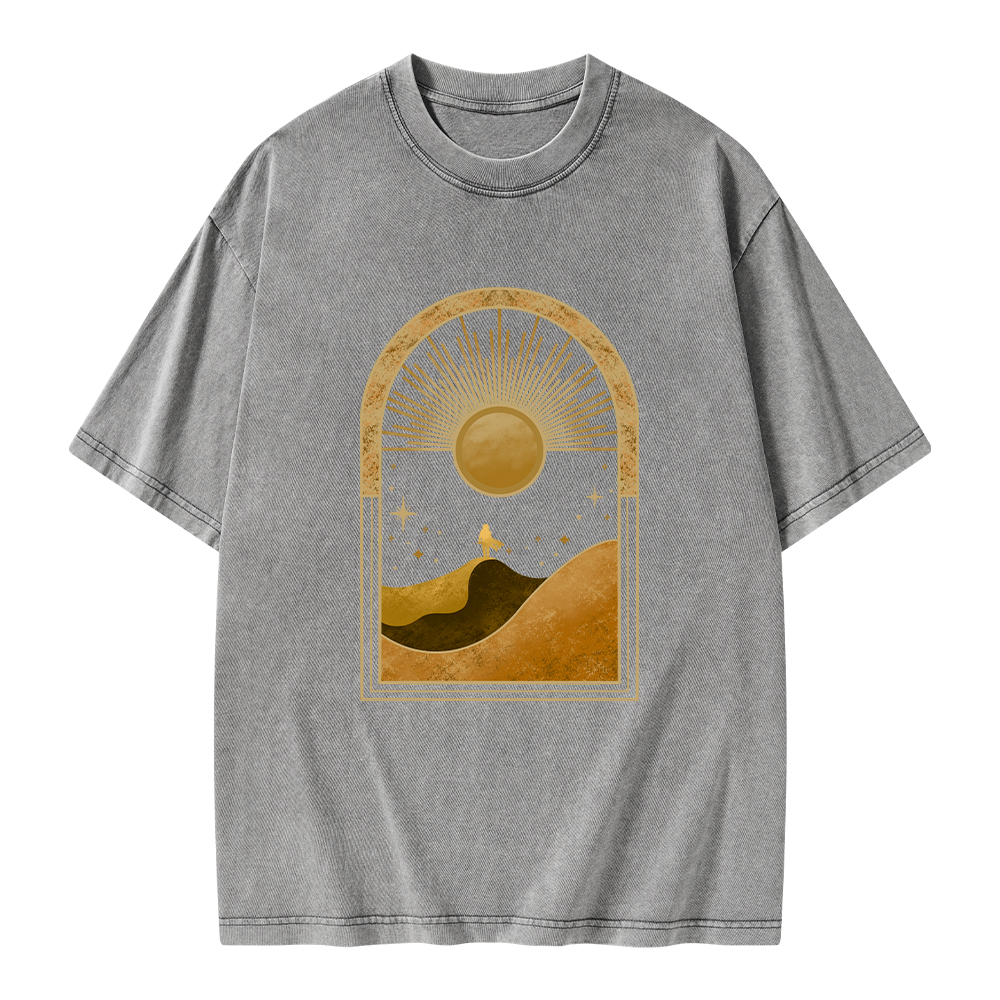 Pagewings Sci-Fi Lover Unisex Washed T-shirt