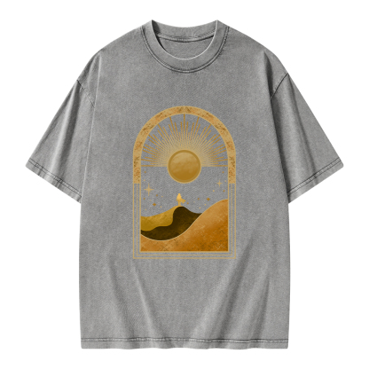 Pagewings Sci-Fi Lover Unisex Washed T-shirt